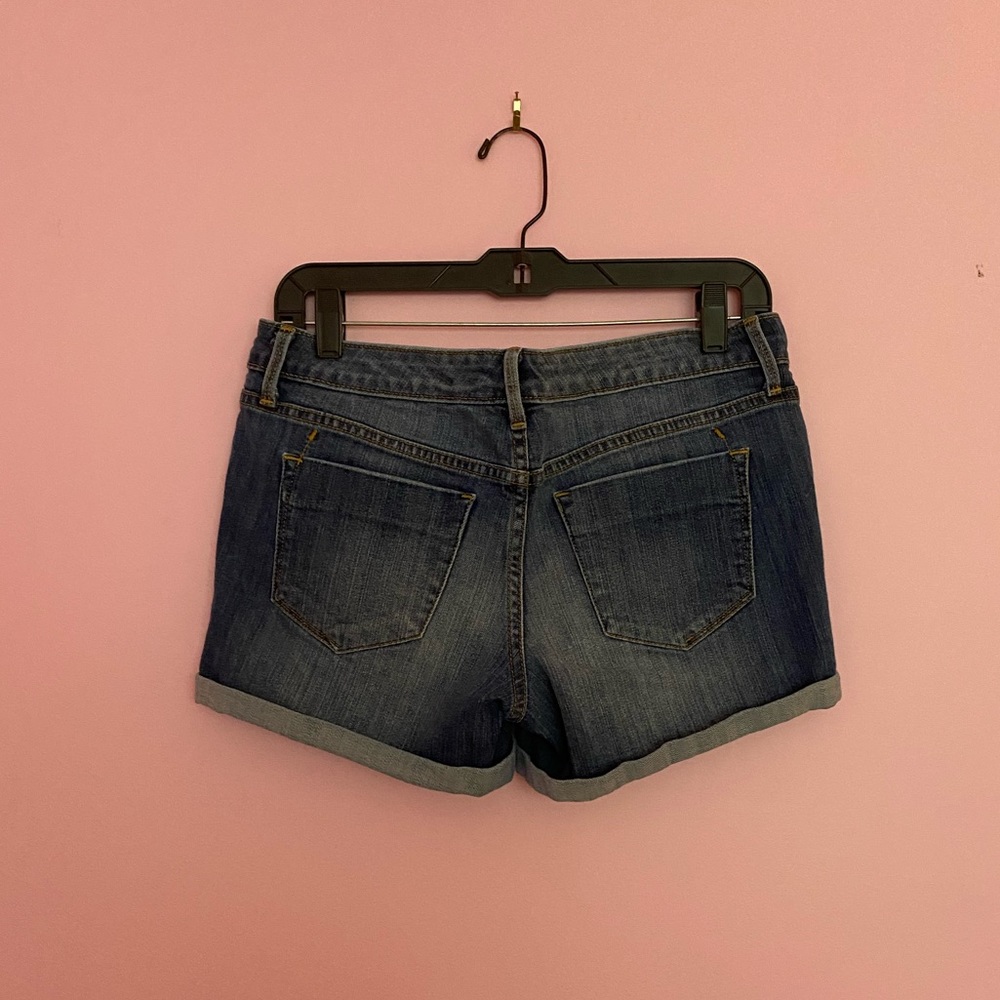 Target Mossimo Mid Rise Midi Denim Shorts - Picture 2 of 3